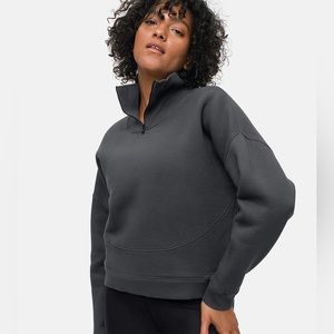 Outdoor Voices Nimbus Sweatpant + 1/4 Zip Sweatshirt Set - Balsalt - Size M